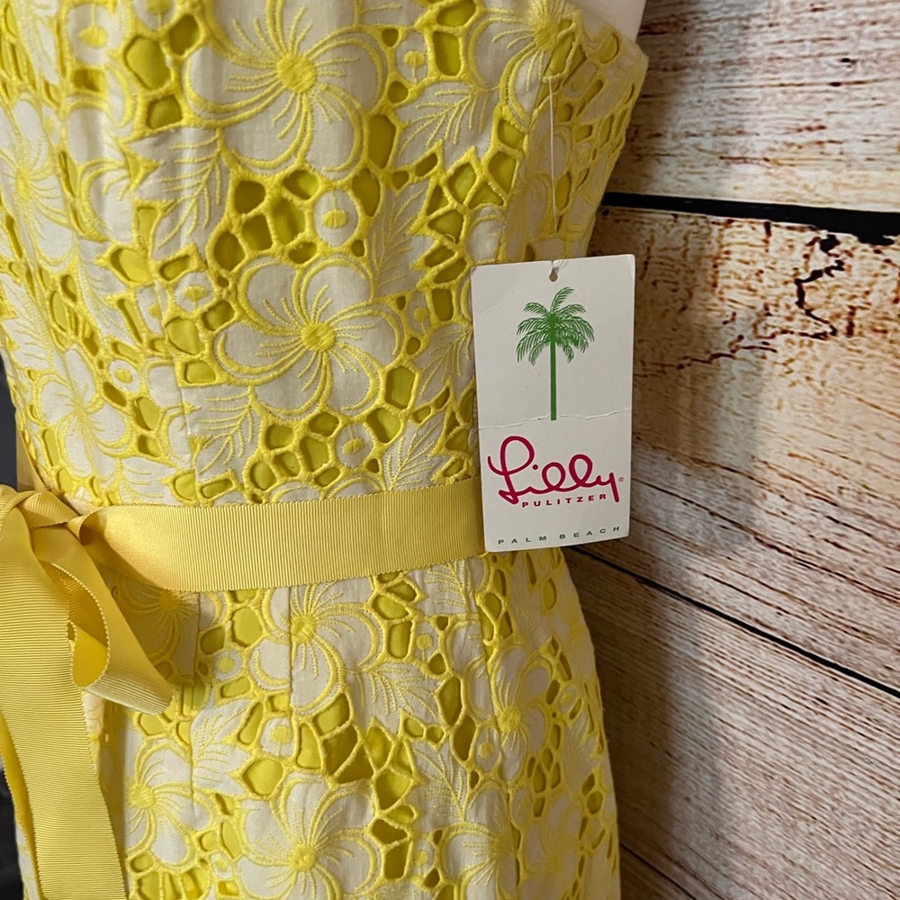 Lilly Pulitzer Sienna Phipps Kentucky Eyelet Strapless Dress Size 8 NWT